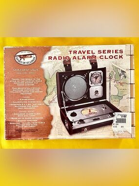 NEW Spirit of St. Louis Radio Alarm Clock NIB Vintage Suitcase Design 841.307